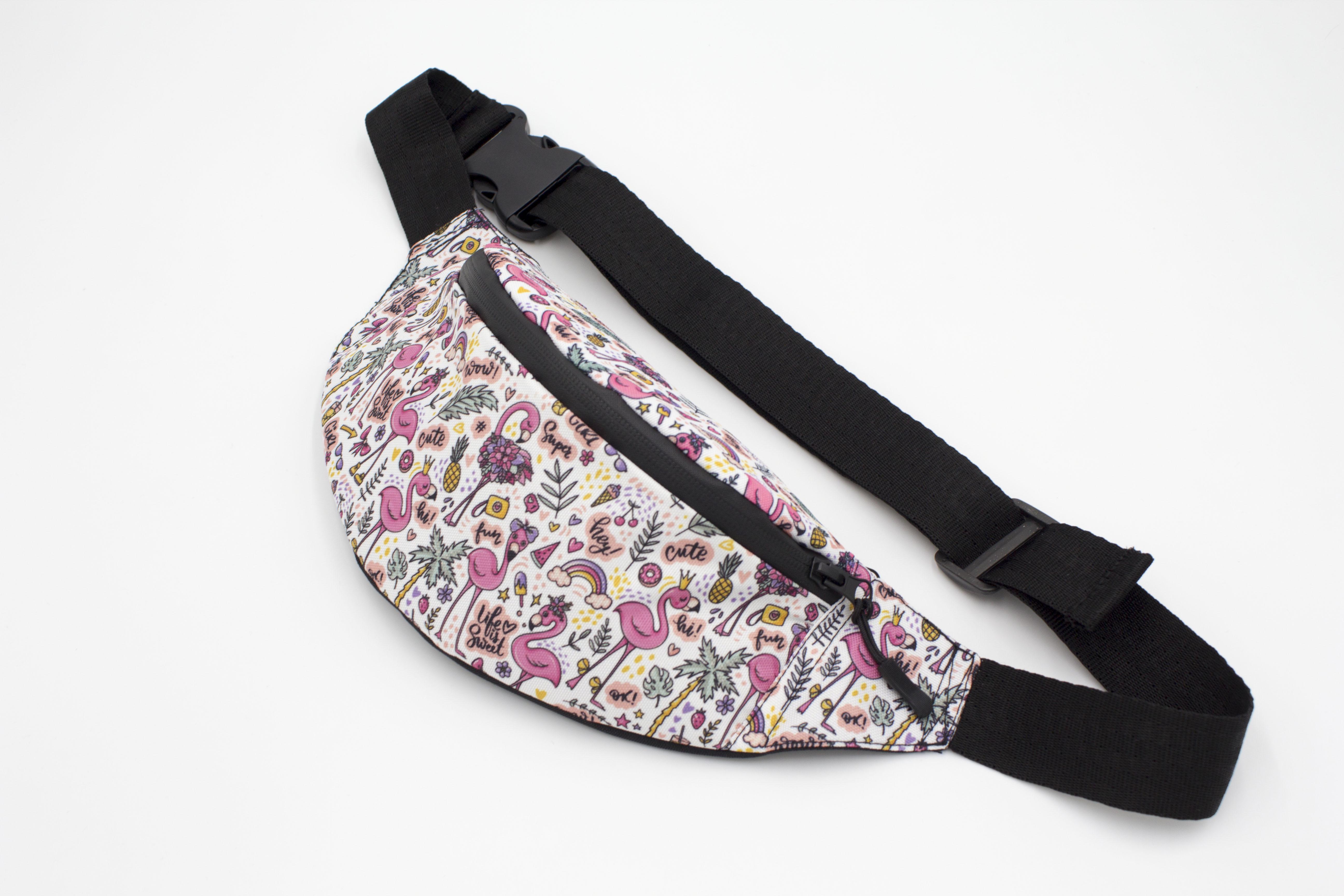 Сумка бананка Фламінго (BT-025)