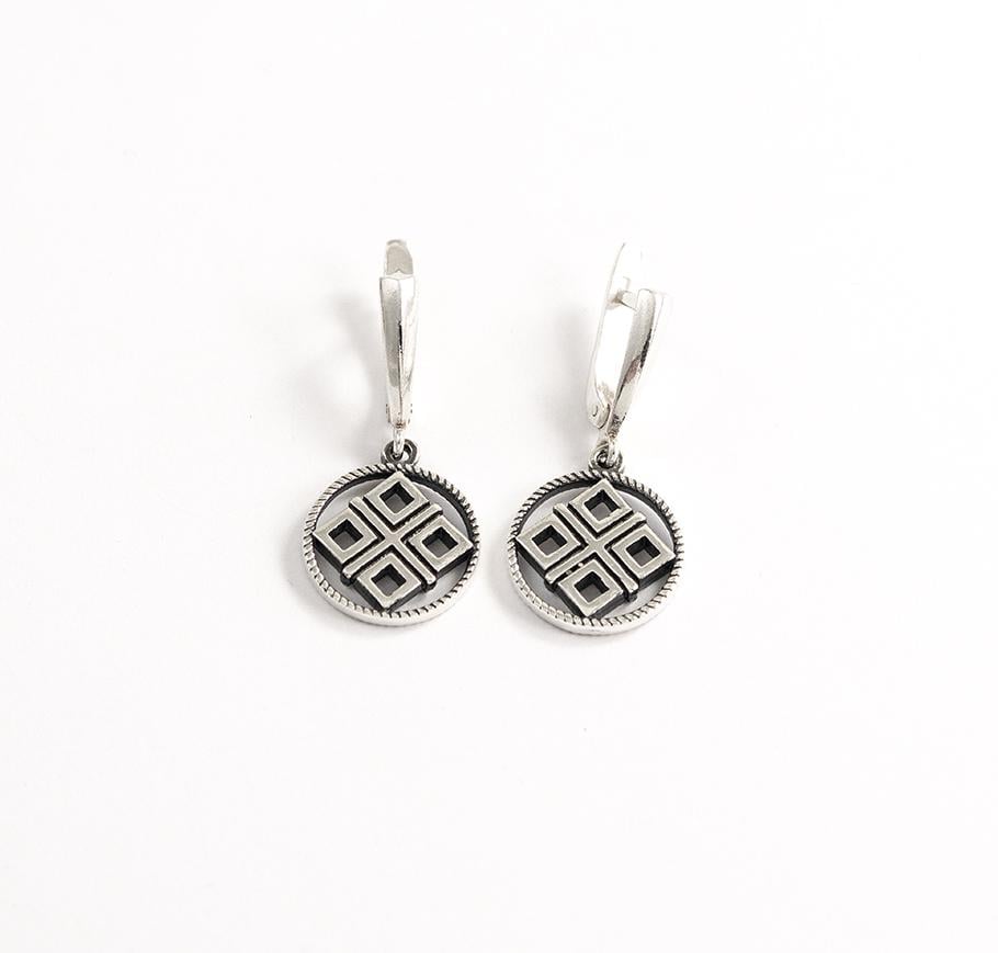 Серьги с оберегом Maxi Silver 9543 Макошь (89543)