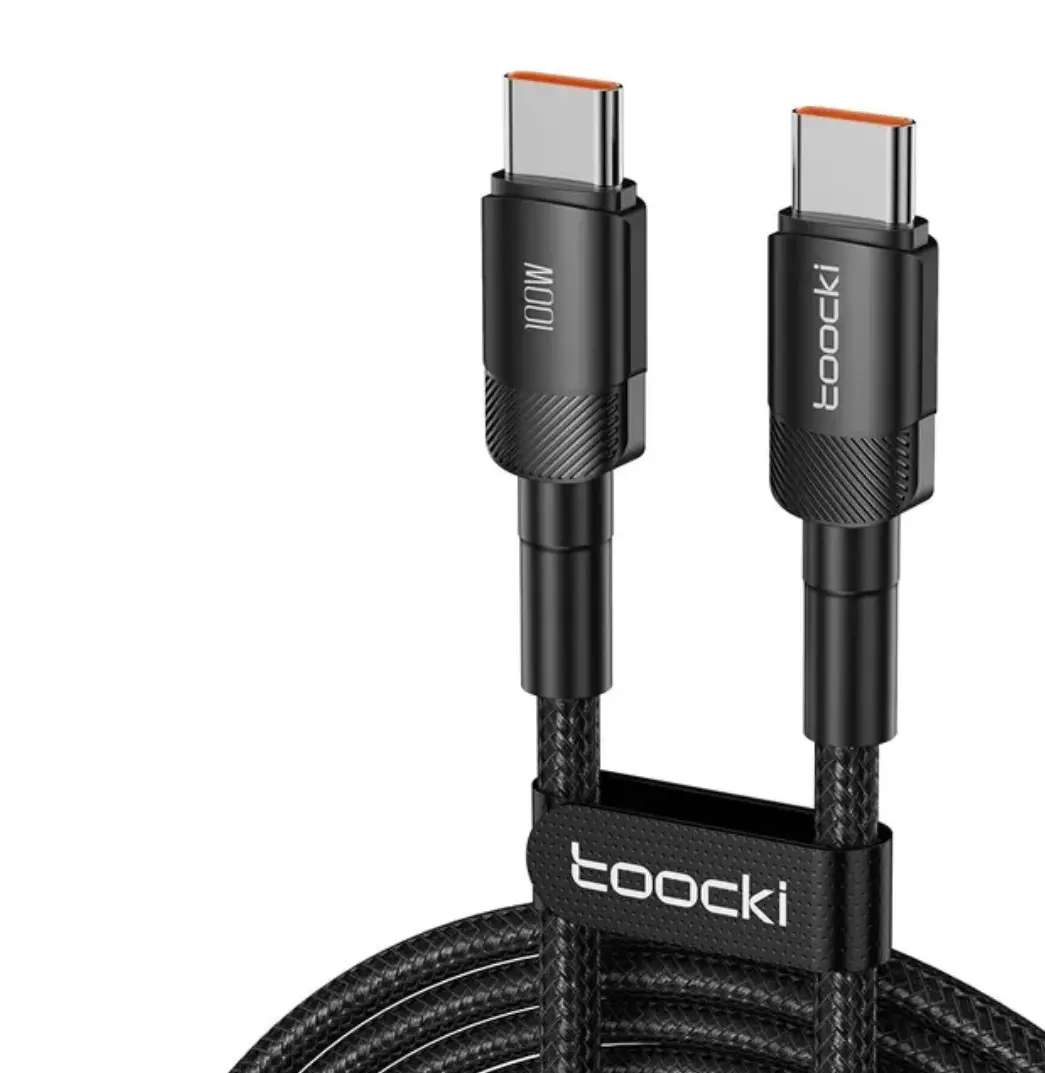 Кабель Toocki Type-C - Type-C 100W 3 м Black (230048)