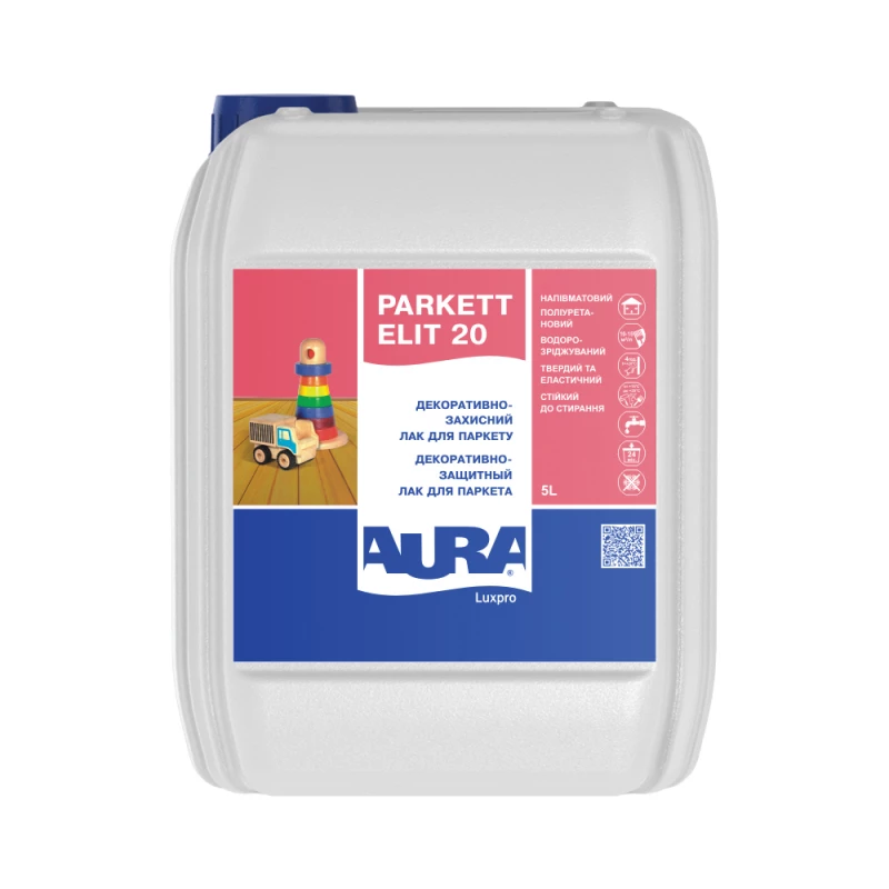Лак полиуретановый Aura Luxpro Parkett Elit Matt паркетный 5 л (2571506182)