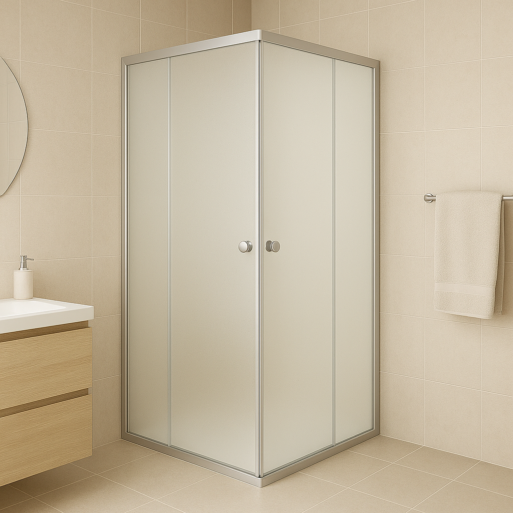 Душевая кабина Shower матовое стекло раздвижная дверь 90х90х190 см (C15431)