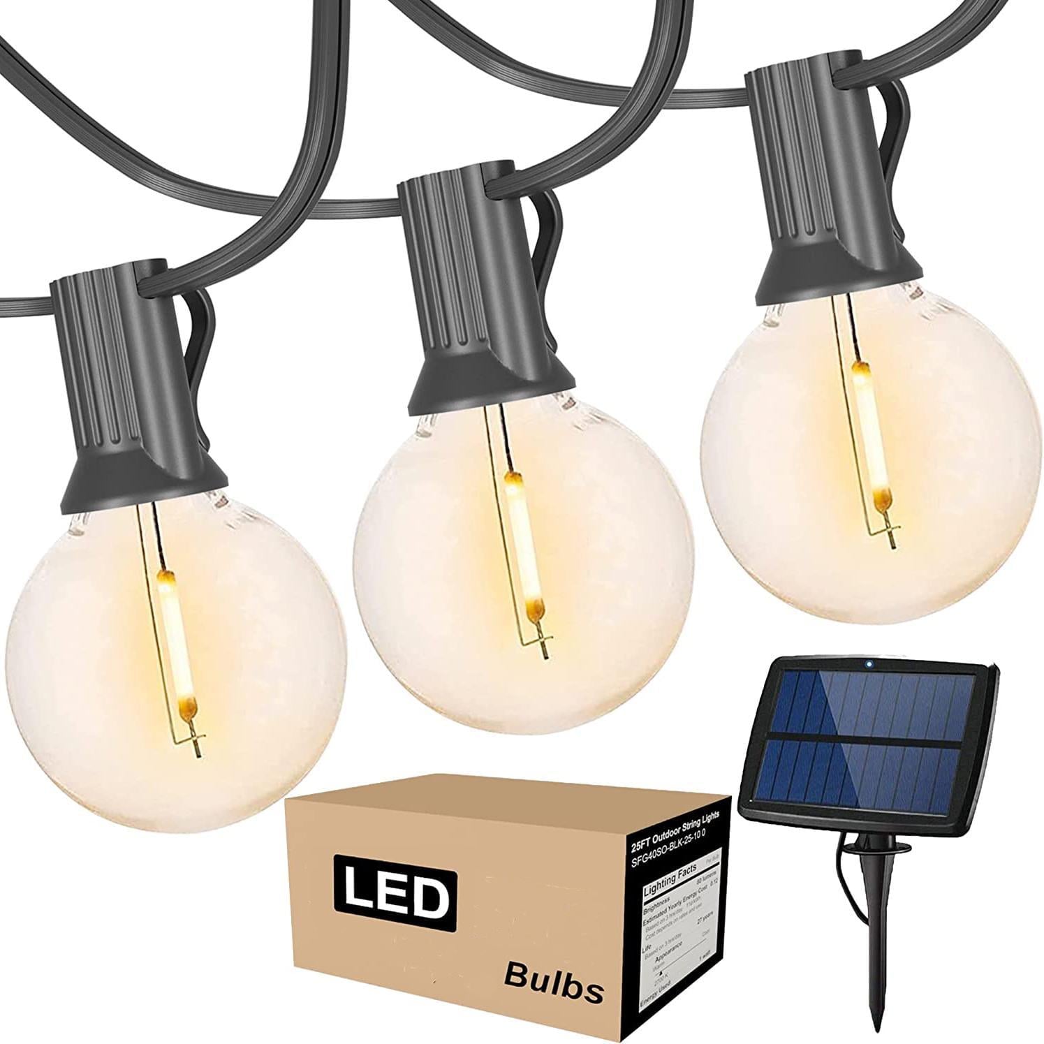 Гирлянда светодиодная уличная LedArt G40 25 ламп 15 м на солнечной энергии (SUN-G40-25-15) Гирлянда светодиодная уличная LedArt G40 25 ламп 15 м на солнечной энергии (SUN-G40-25-15)