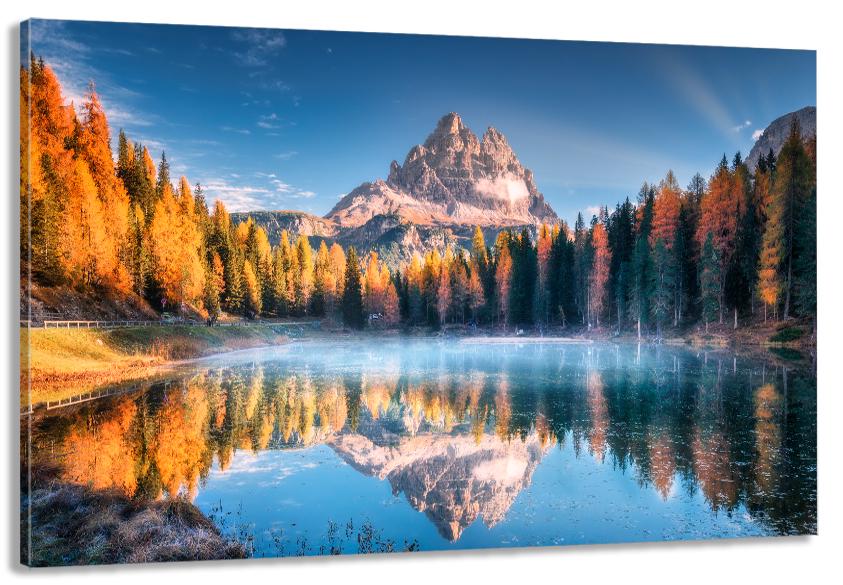 Картина на холсте в гостиную/спальню Природа гор 40х80 см (MLP_174)