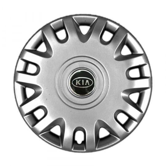 Автомобильные колпаки SKS 333 R15 с логотипом Kia 4 шт. Серебристый