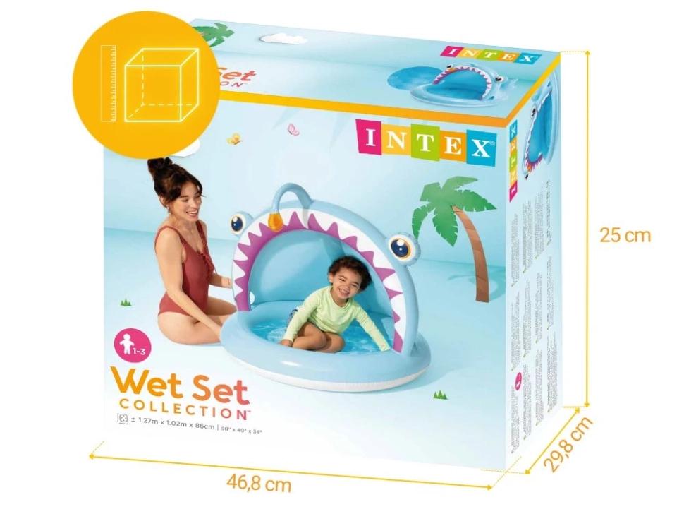 Дитячий басейн Intex з навісом та надувним дном - фото 3 Дитячий басейн Intex з навісом та надувним дном - фото 3