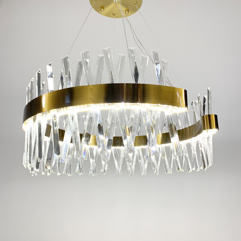 Люстра дизайнерська з кришталевоподібними паличками Ø 80 см (7006) - фото 6