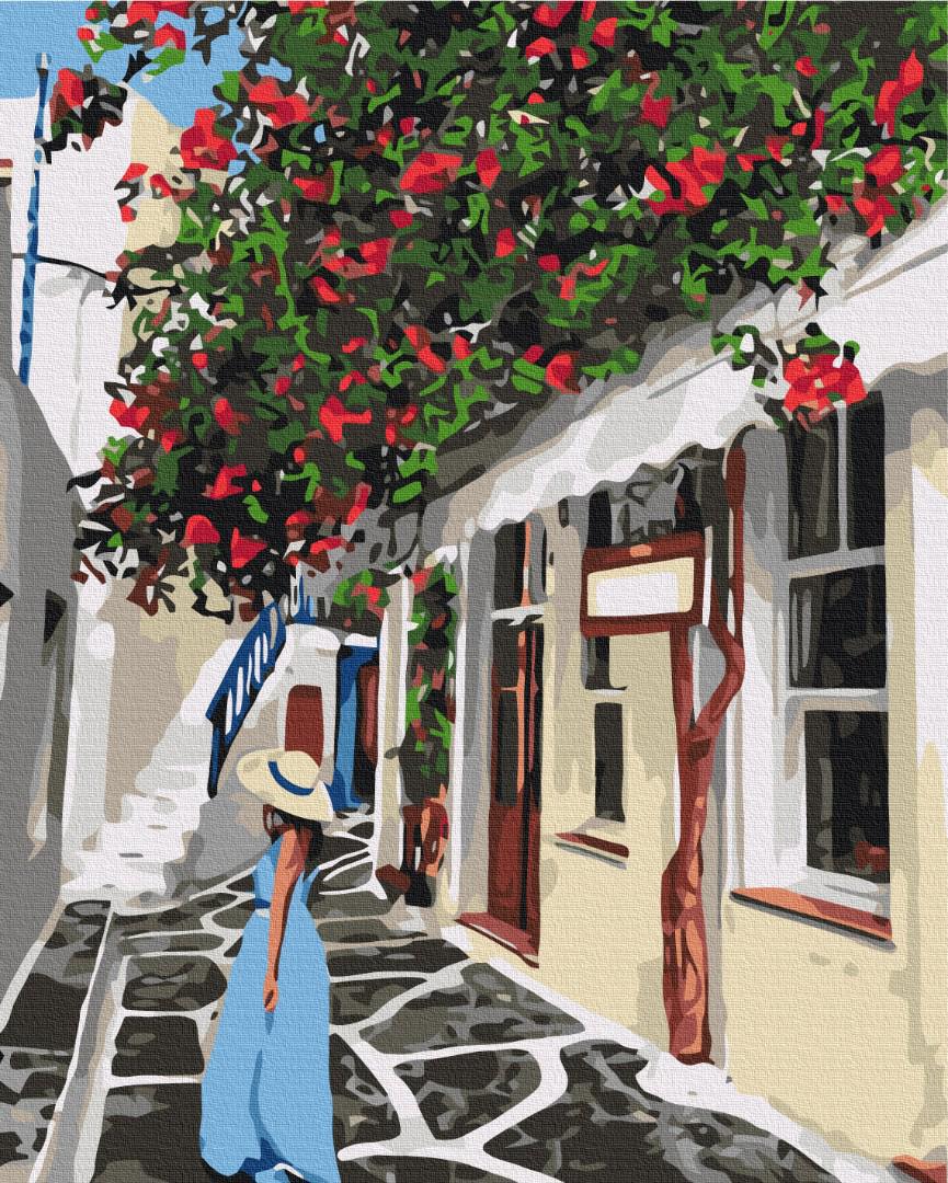 Картина по номерам Brushme Премиум Леди в Греции 40x50 см (PBS51701)