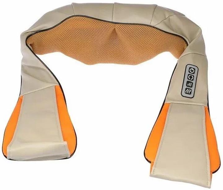 Масажер для спини та шиї Supretto 5866-0001 роликовий з підсвічуванням (2641301579)