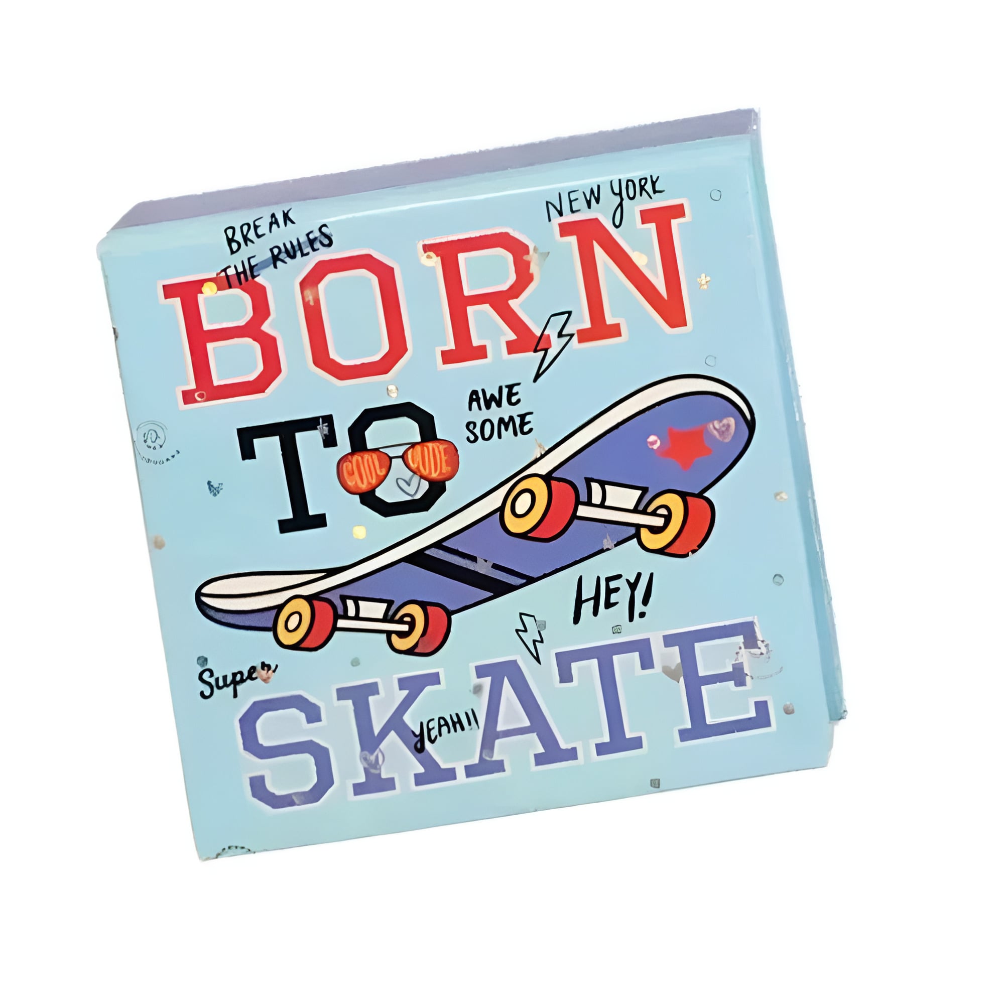 Блокнот детский Stenson WW00600ST 8х8 см 68 листов Голубой (25307709)