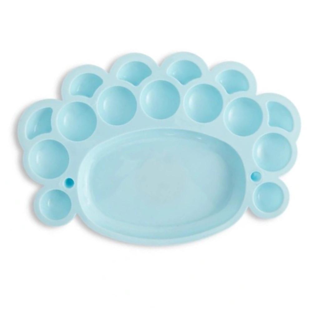 Палітра для фарб YRE пластмасова подвійна Блакитний (1824156406)