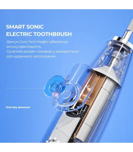 Электрическая зубная щетка Oclean Flow Sonic Electric Toothbrush Blue - фото 4