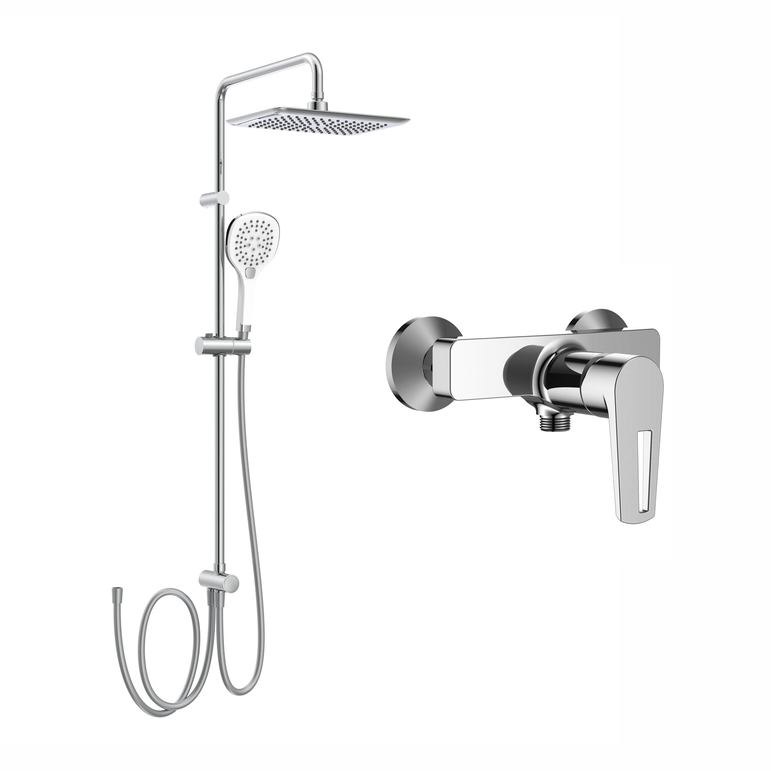 Душевая система Imprese Bila Desne с тропическим душем латунь Хром (SET20230607)