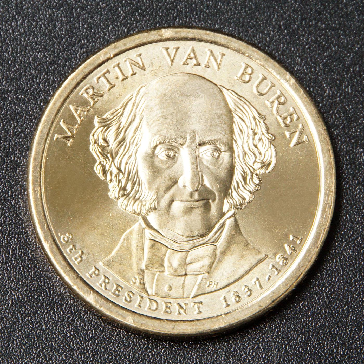 Колекційна монета США 2008 1 долар Мартін Ван Бюрен UNC - фото 3