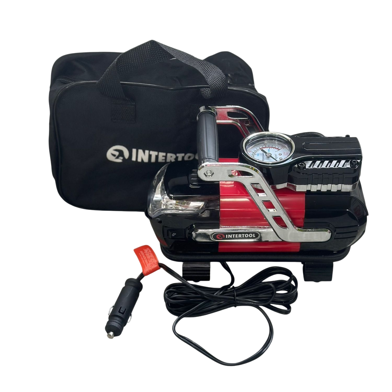 Компресор автомобільний Intertool AC-0002 12 В один циліндр 30 мм