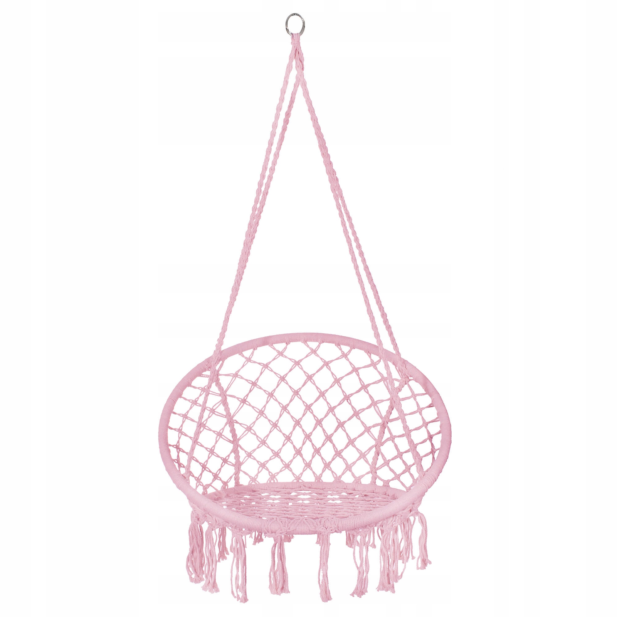 Крісло-гойдалка Springos підвісне плетене 79x80 см Pink (SPR0021) - фото 6 Крісло-гойдалка Springos підвісне плетене 79x80 см Pink (SPR0021) - фото 6