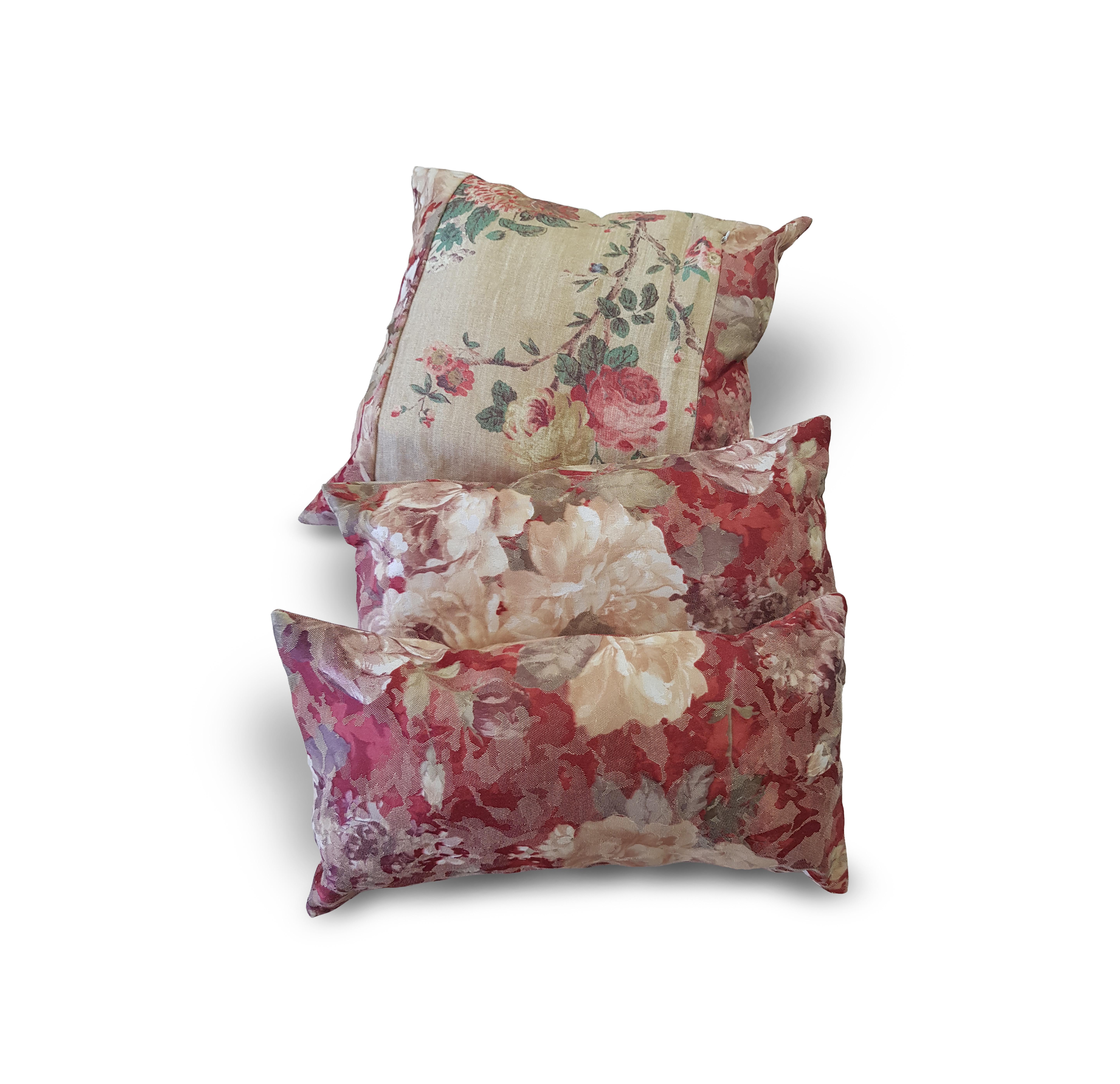 Комплект декоративных подушек Firanka Flowers 35х35 см 1 шт. 25х30 см 2 шт. Терракотовый (п_0388)