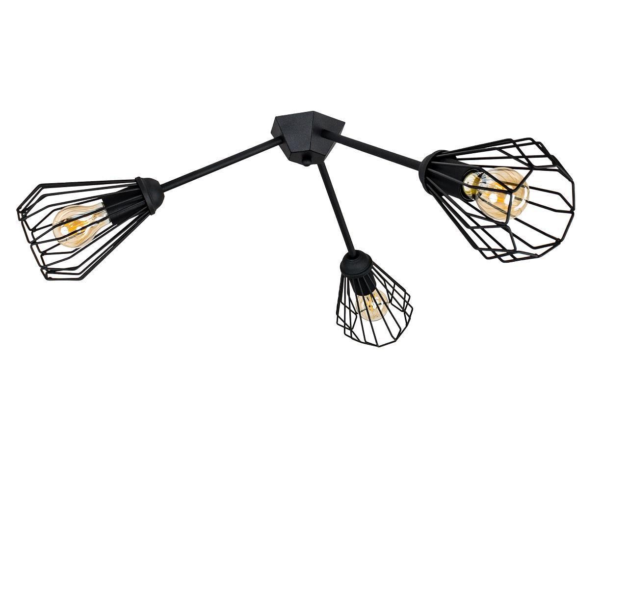 Світильник стельовий Shift K-3 C420 3хЕ27 Black (2101111)