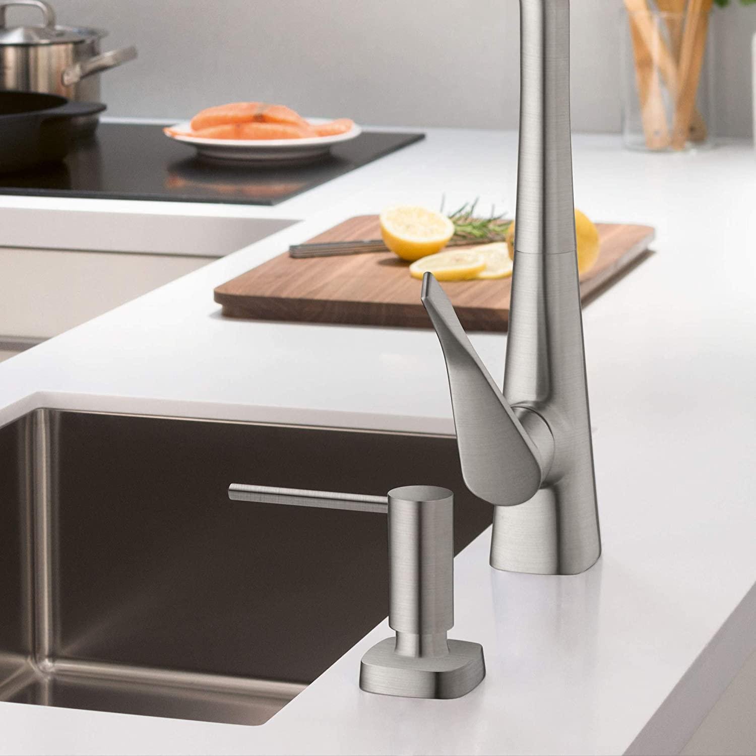 Дозатор врезной для мойки Hansgrohe A71 40468800 500 мл Хром (144441) - фото 5