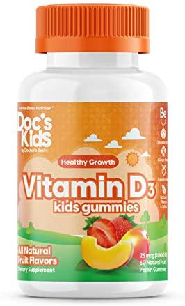Мультивитамины Kids Vitamin D3 1000 IU 60 Gummies Fruit