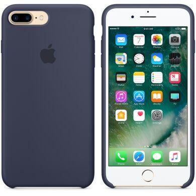 Чехол-накладка Apple Silicone Case for iPhone 7/8 Plus, Midnight Blue (MMQU2) Оригинал