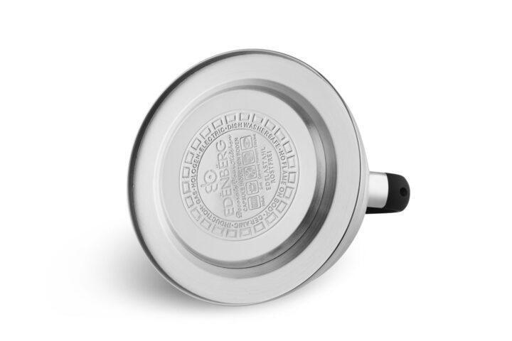 Чайник с свистком для индукционной плиты Edenberg EB-2446 из нержавеющей стали 3 л Черный (2530556647) - фото 3 Чайник с свистком для индукционной плиты Edenberg EB-2446 из нержавеющей стали 3 л Черный (2530556647) - фото 3