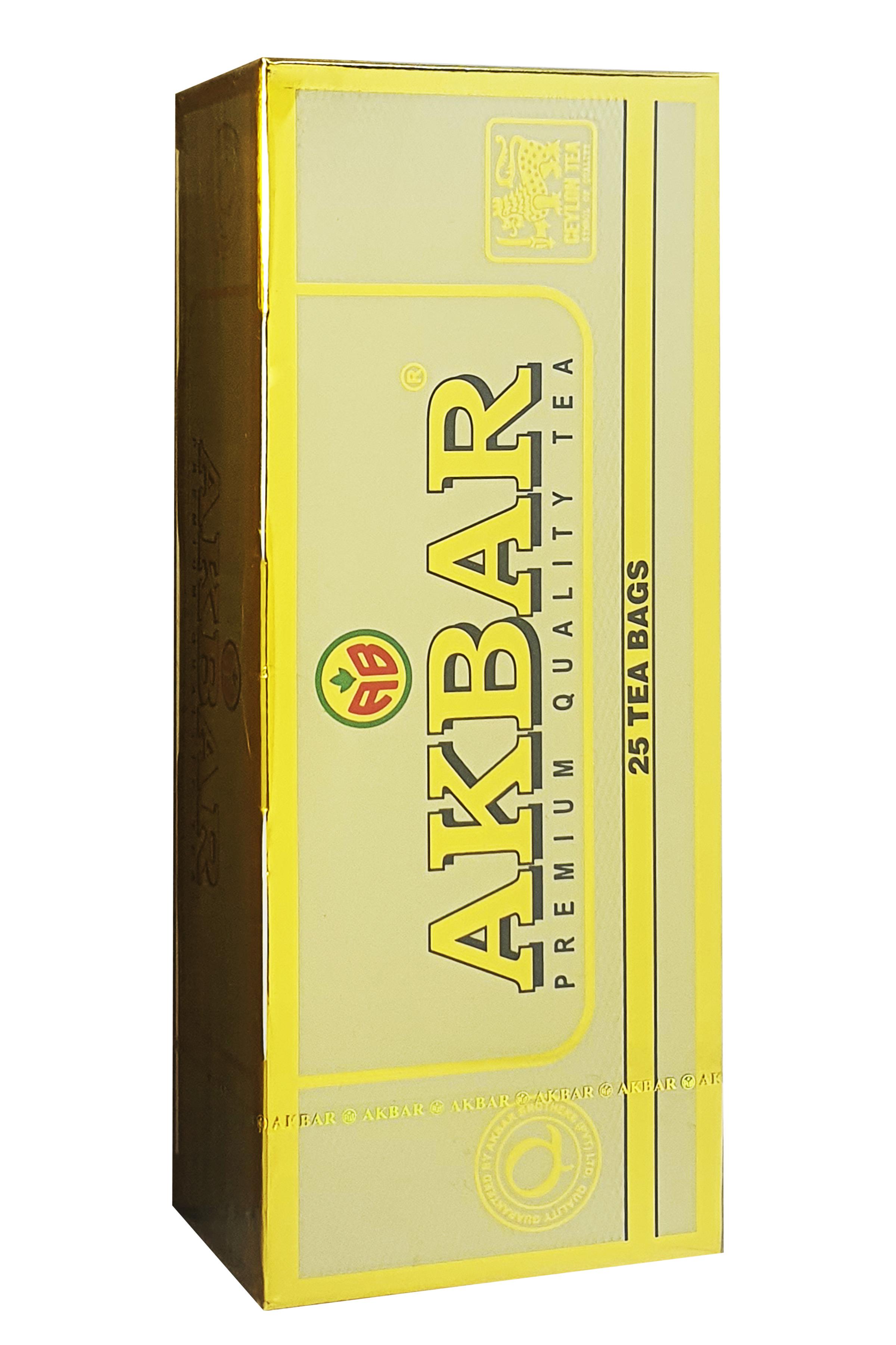 Чай черный Akbar Gold цейлонский 25 пакетиков 2 г (56832)