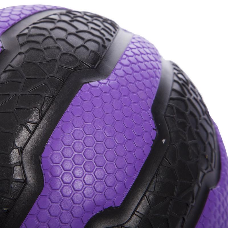 Мяч медицинский медбол Zelart Medicine Ball FI-0898-4 4кг Черный / Фиолетовый (DR003453) - фото 3