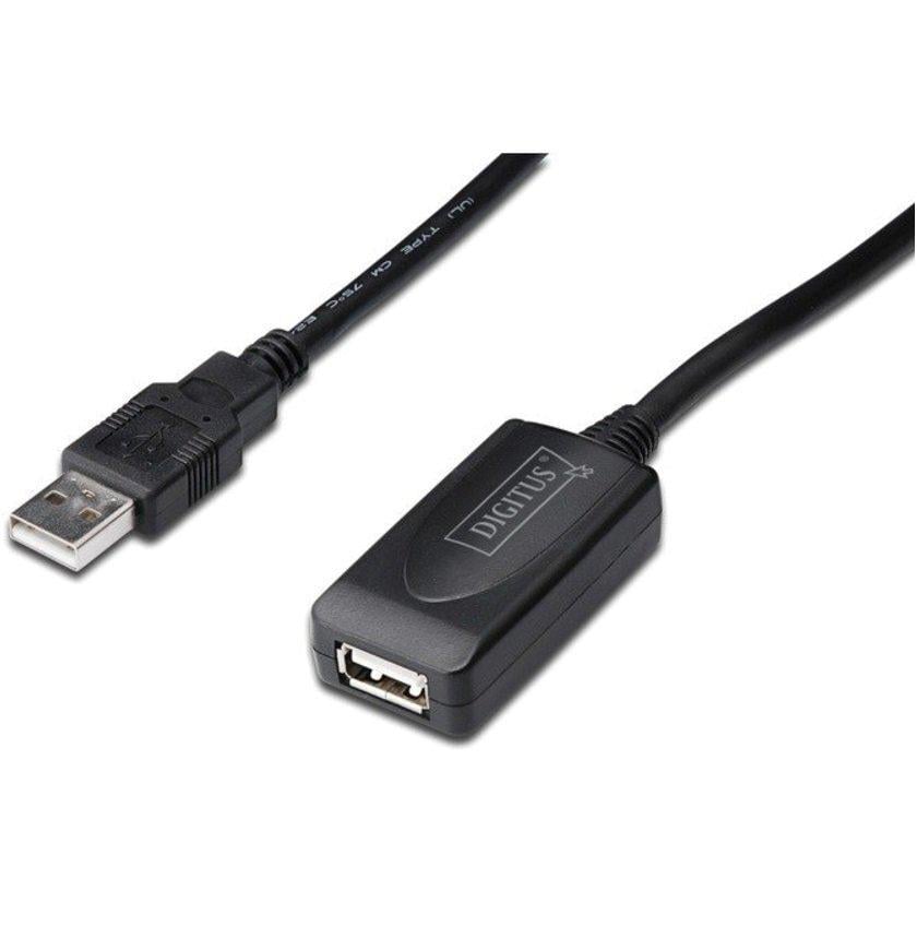 Кабель Digitus USB 2.0 AM/AF 25 м