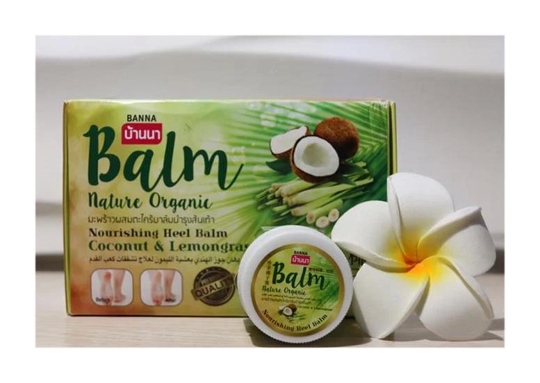 Бальзам для рук и ног Banna Nature Organic от трещин с кокосом и лемонграсом 25 г (5545688)