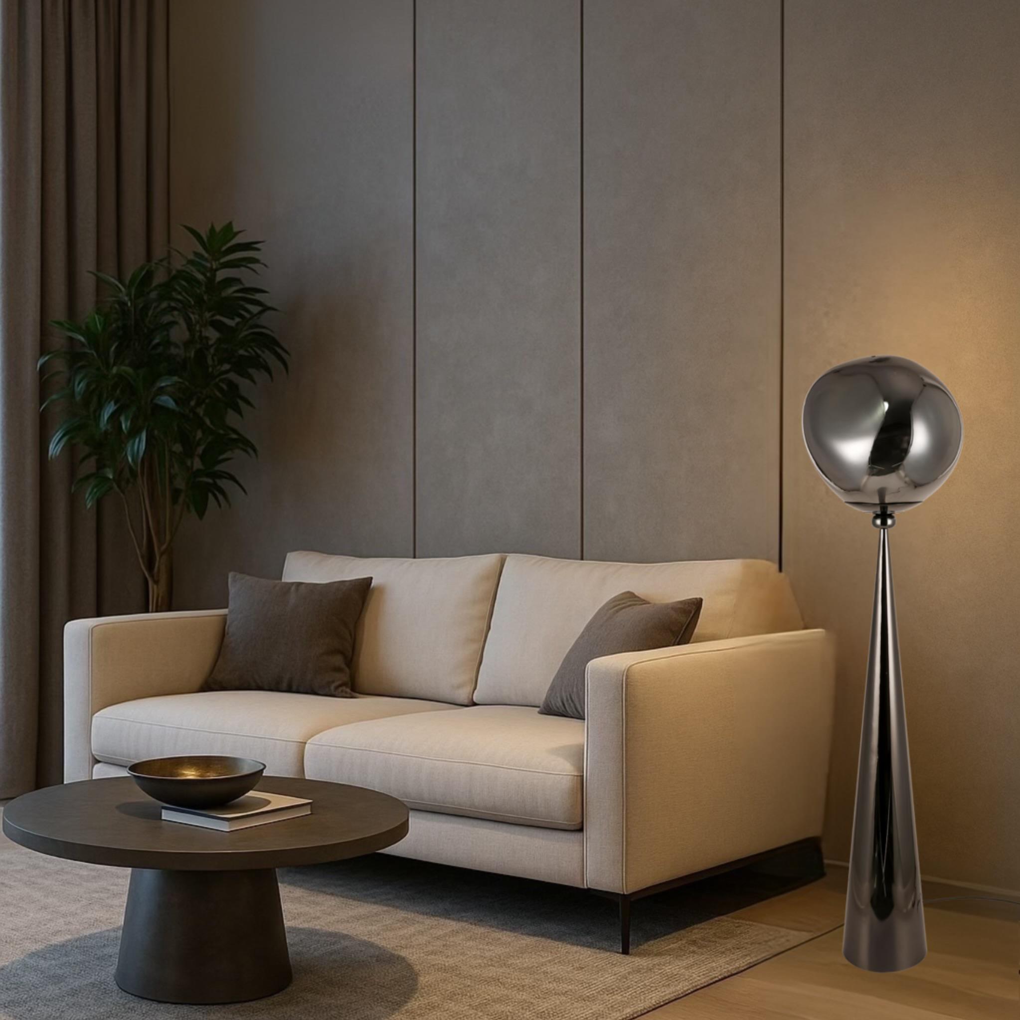 Торшер дизайнерський Melt з плафоном 38 см Графітовий (93-F01-1) - фото 3 Торшер дизайнерський Melt з плафоном 38 см Графітовий (93-F01-1) - фото 3