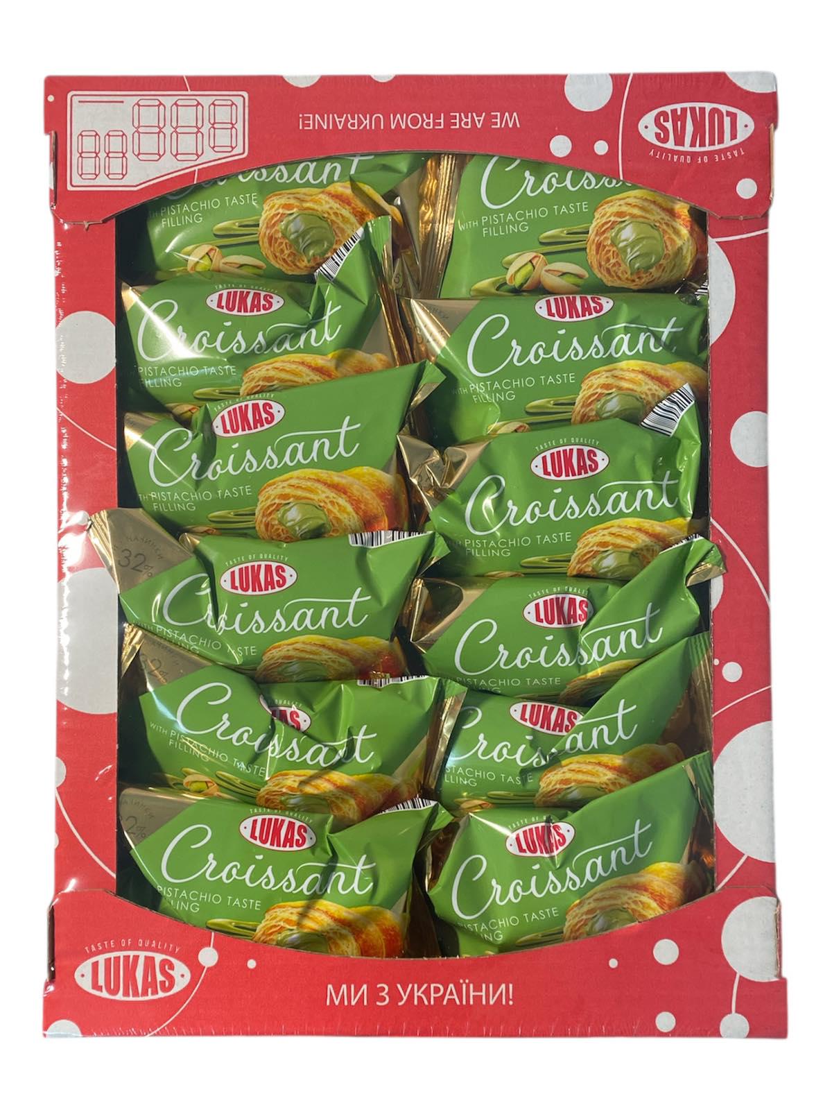 Круассаны Lukas с фисташковой начинкой 24 шт. 45 г (60852)