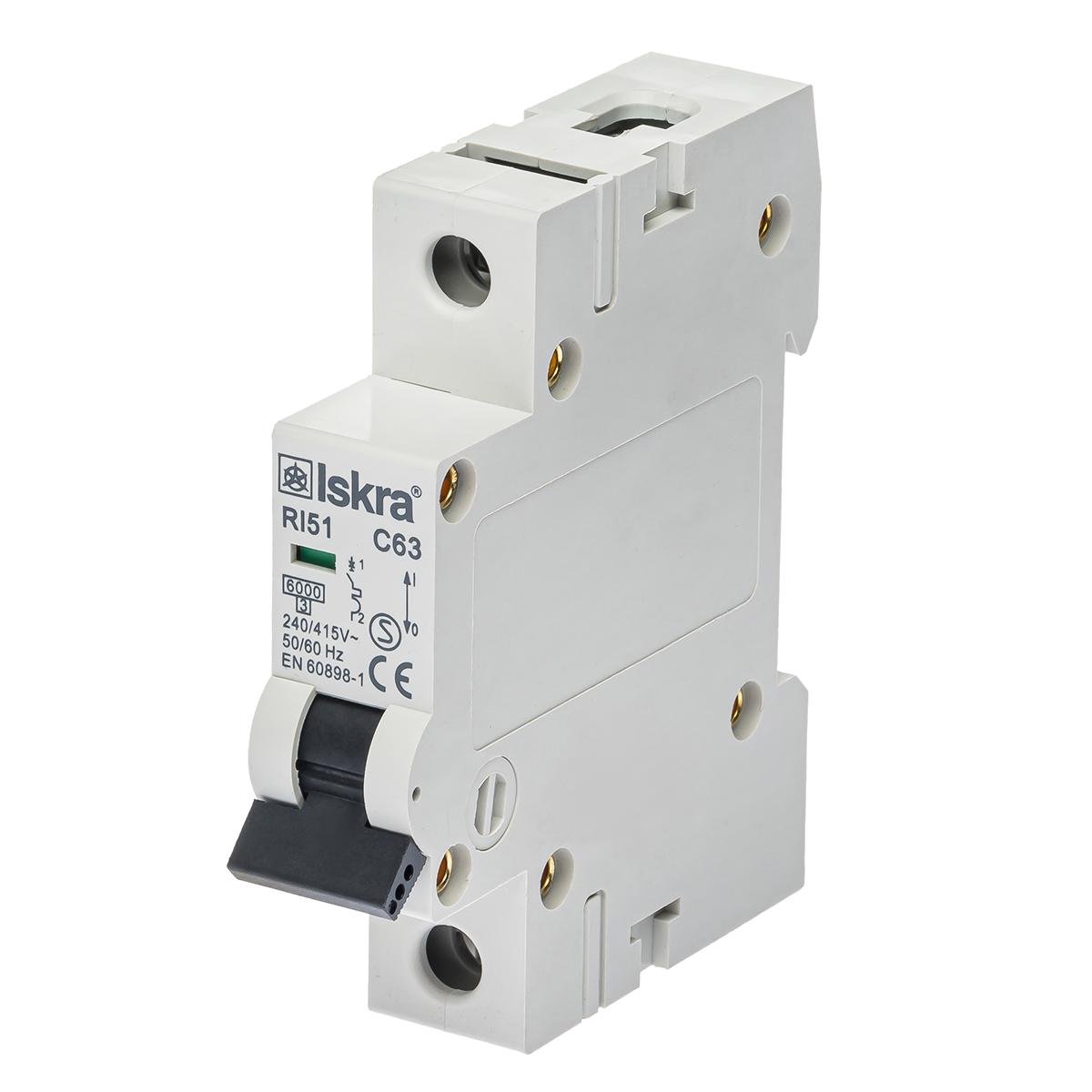 Модульный выключатель ISKRA RI51C63A автоматический (786091108000)