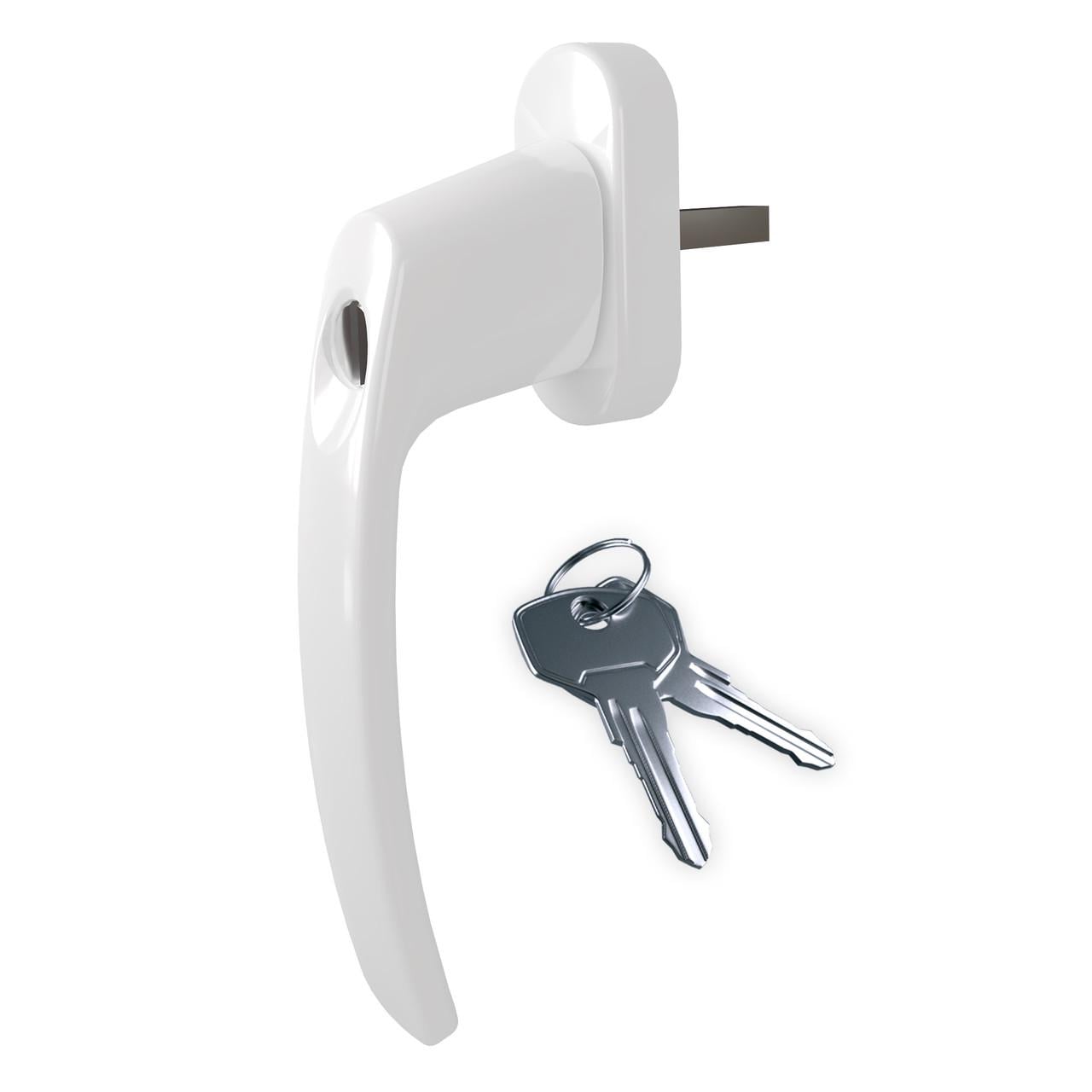 Ручка оконная с замком ASTEX Venera WH 108 Белый (WH108-RAL9016)