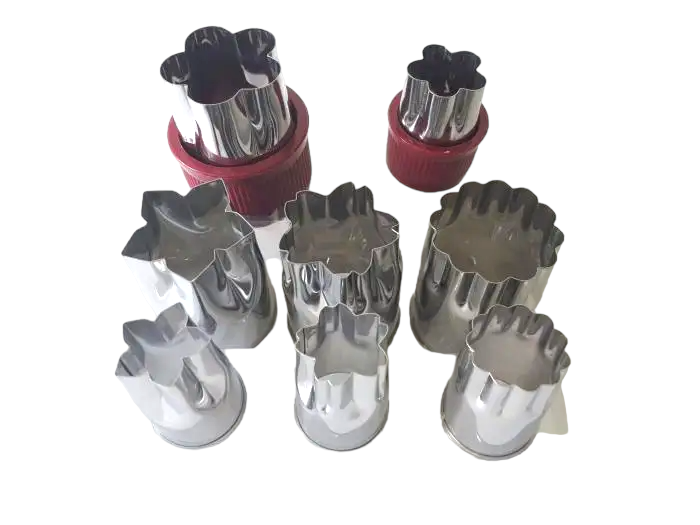 Набір кондитерських насадок для канапе з нержавіючої сталі 8 шт. D 2,5 см H 3,5 см (13503)