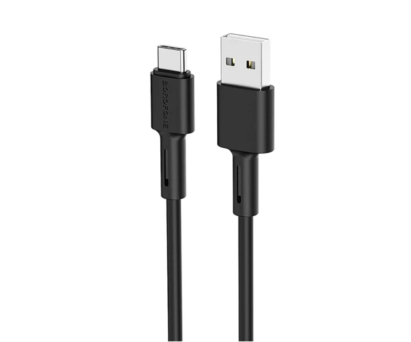 Кабель Data Borofone BX31 Type-C 5A Eco-friendly 1 м Черный - фото 1 Кабель Data Borofone BX31 Type-C 5A Eco-friendly 1 м Черный - фото 1