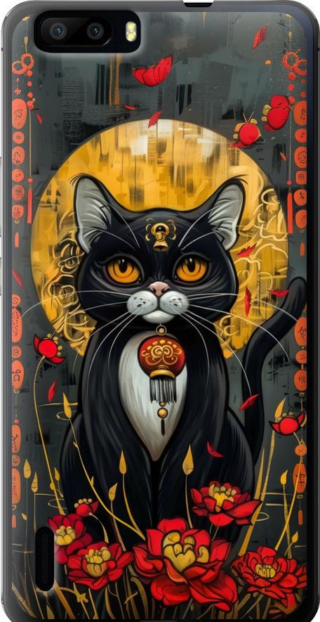 Чехол на Huawei Honor 6 Plus China Cat (6134u-179-42517) Чехол на Huawei Honor 6 Plus China Cat (6134u-179-42517)