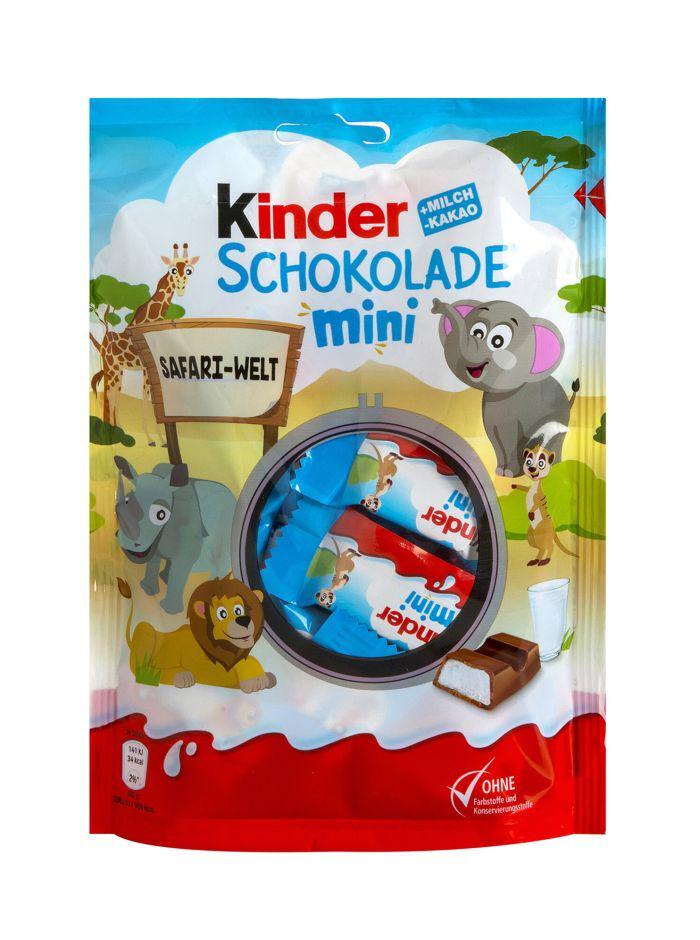 Конфеты Kinder Schokolade mini из молочного шоколада 120 г