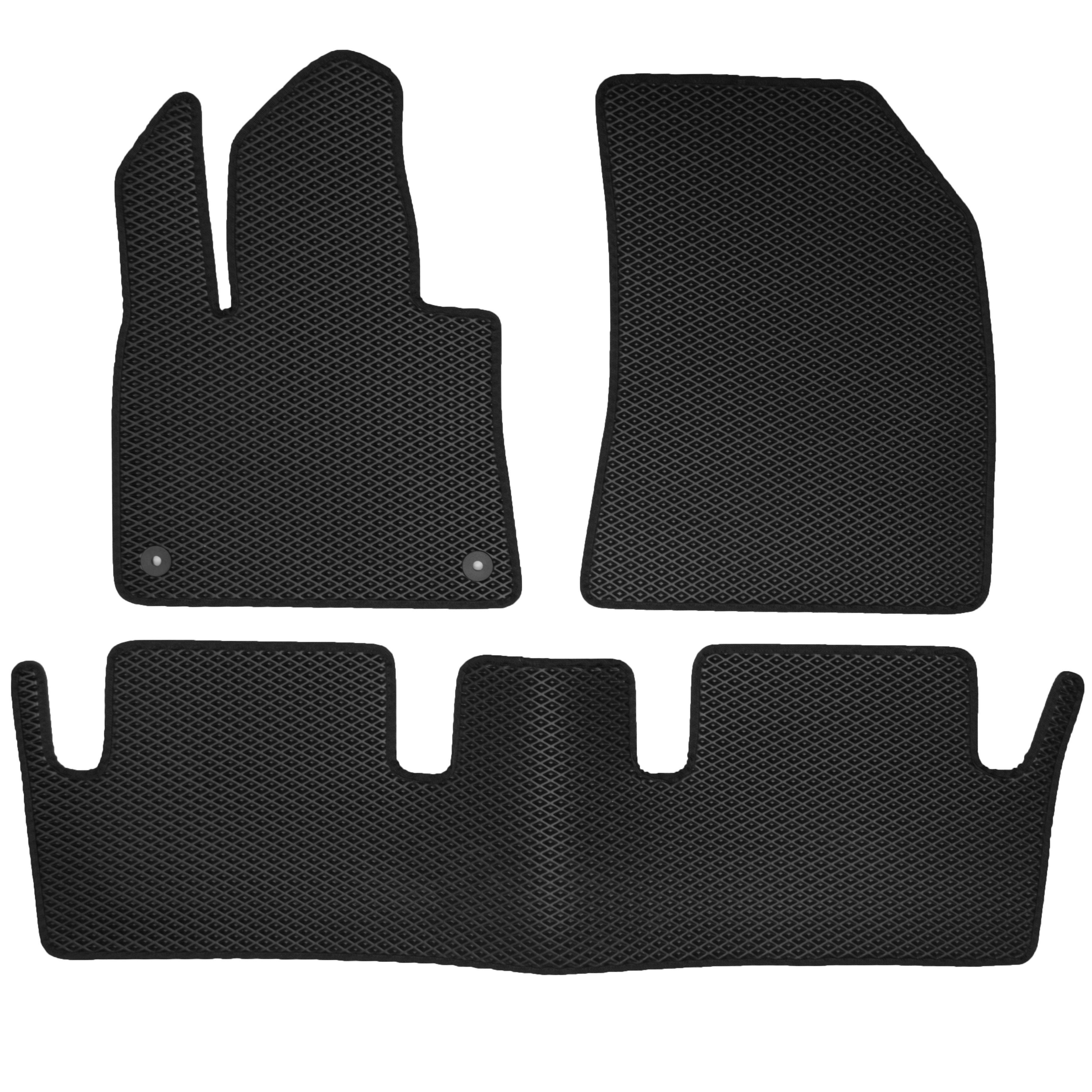 Коврики в салон Kinetic для Citroen C4 Picasso/Grand Picasso '13- EVA полимерные Черный