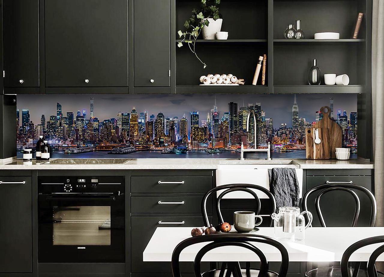 Наліпка вінілова на кухню Zatarga Хмарочоси 600х3000 мм (1289776175)