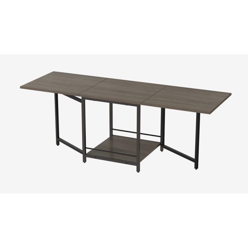 Стіл журнальний трансформер Ferrum-decor Kub Kombo Чорний метал ДСП Дуб Сонома Трюфель (FRD-105154) - фото 1