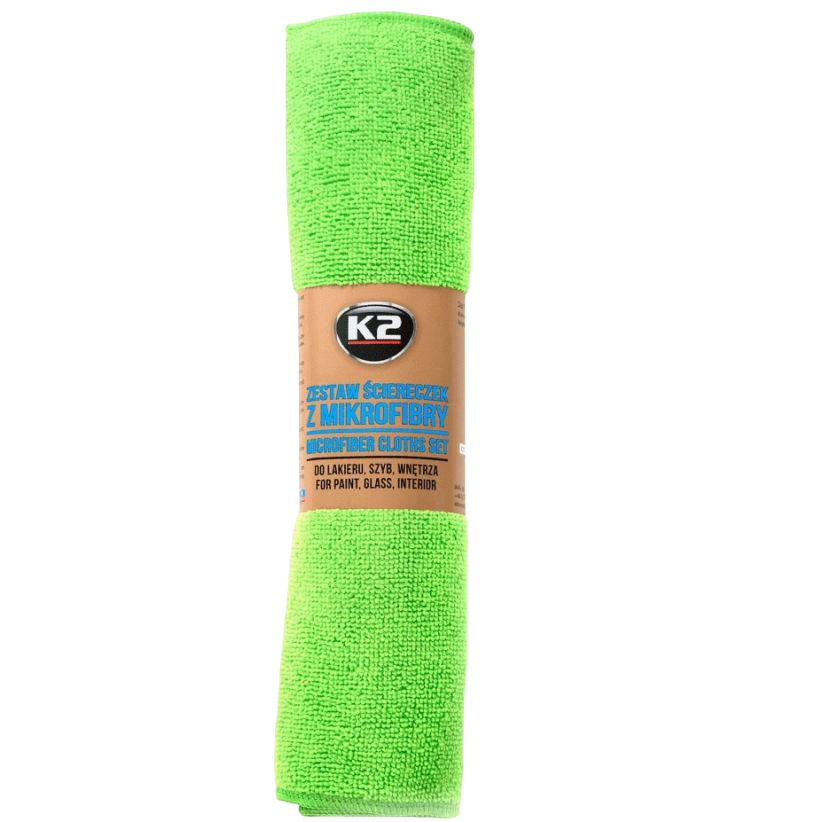 Набір серветок K2 Microfibre Cloths Set для догляду за автомобілем мікрофібра 30x35 см 4 шт. (K20592)