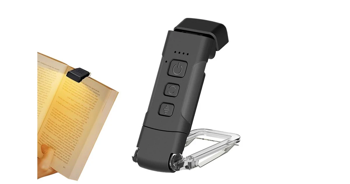 Лампа для читання LED акумуляторна на прищіпці USB Чорний (2612940080) - фото 4 Лампа для читання LED акумуляторна на прищіпці USB Чорний (2612940080) - фото 4