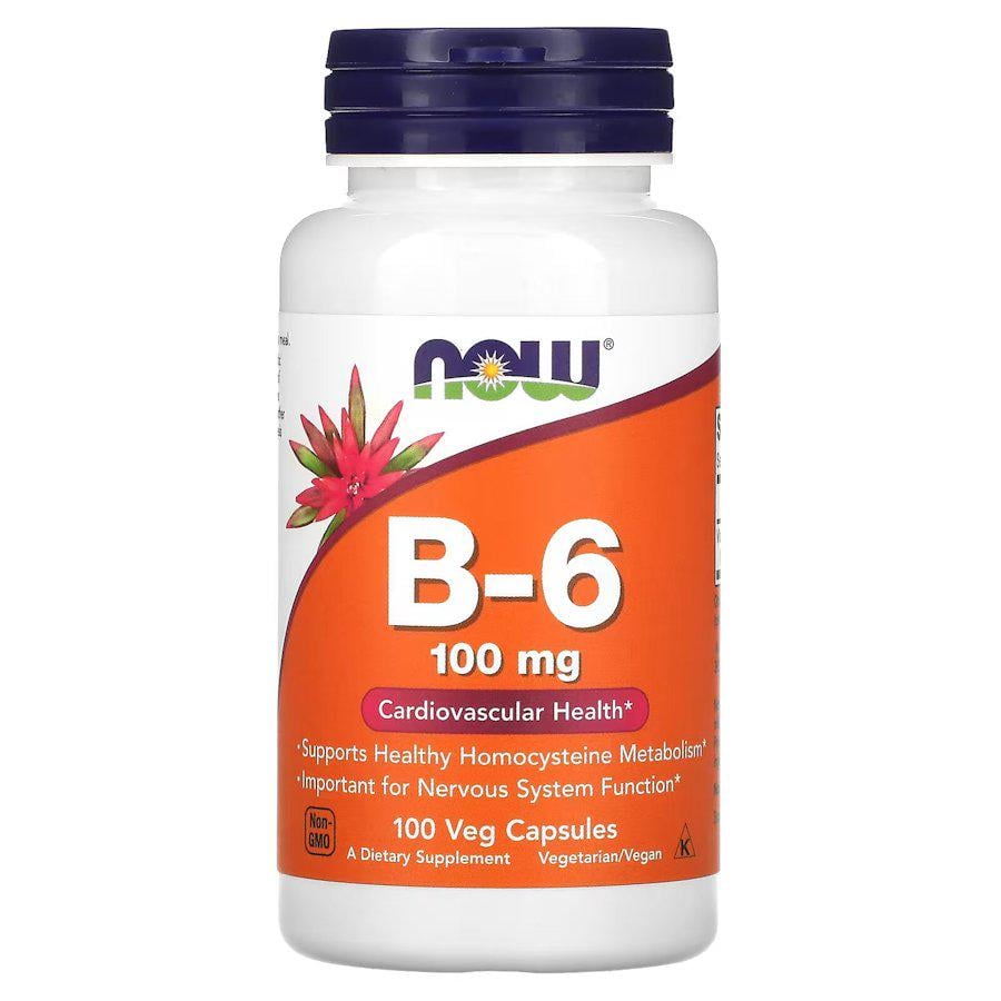 Витамин B6 NOW Vitamin B6 100 mg 100 капс.