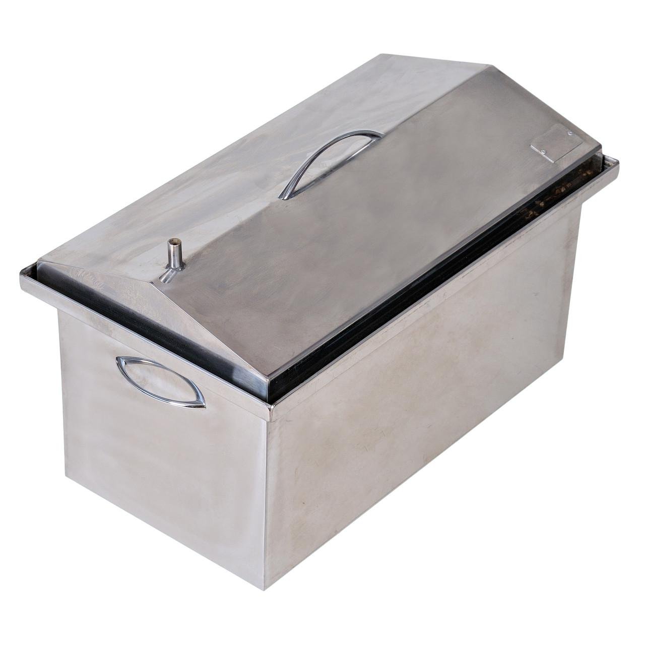 Коптильня горячего копчения 1,5 мм 520х310х280 мм нержавейка