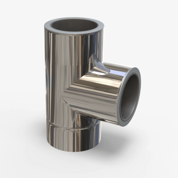 Трійник 87° нерж/нерж 1 мм d 120/180 мм (2191)