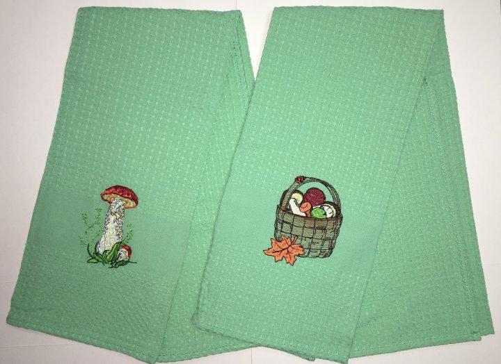 Набор кухонных полотенец Ярослав 2 шт. 45х75 см Зеленый (000012345)