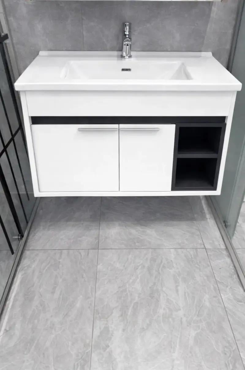 Тумба подвесная с умывальником Aquanil Napoli 85 White