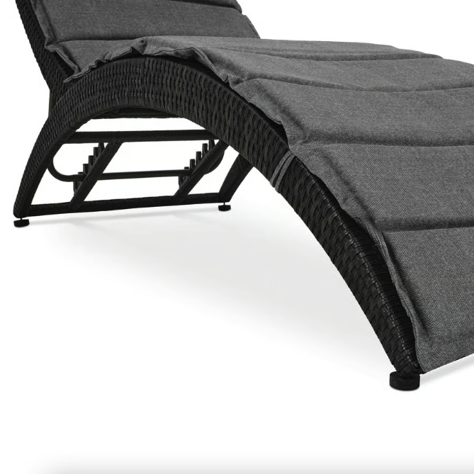 Шезлонг садовый Di Volio Ciampino Черно-графитовый (23853383) - фото 7 Шезлонг садовый Di Volio Ciampino Черно-графитовый (23853383) - фото 7
