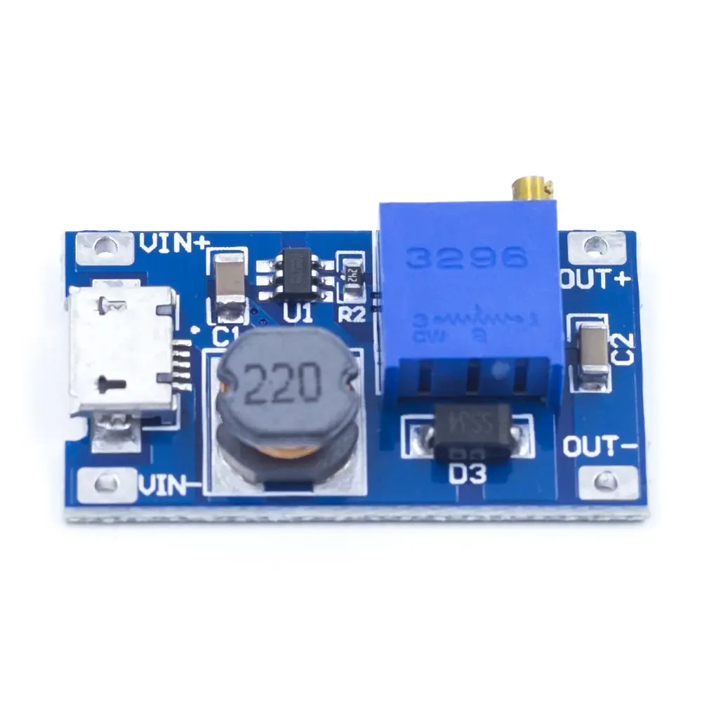 Модуль підвищуючий перетворювач DC-DC MT3608 з Micro USB - фото 2