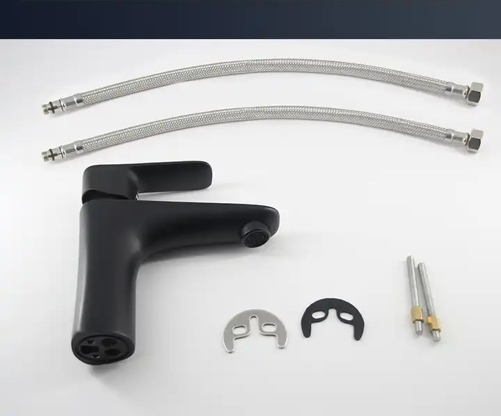 Змішувач для умивальника одноважільний Чорний матовий (482019332) - фото 6 Змішувач для умивальника одноважільний Чорний матовий (482019332) - фото 6